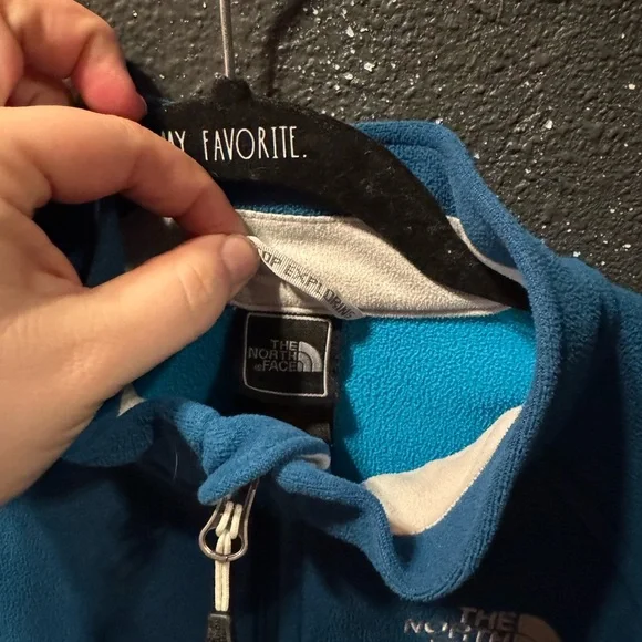 Women’s North Face Zip Up Blue Fleece Jacket Size Small - Picture 3 of 4